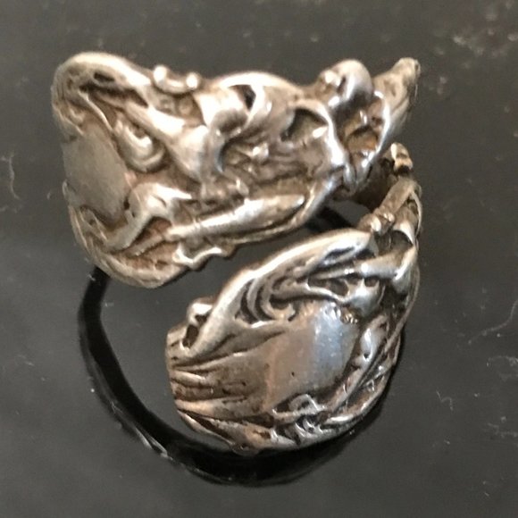 Gorham Jewelry - Gorham Sterling Silver Ring Spoon Size 10 Antique Handmade NWT Repousse 925 OOAK